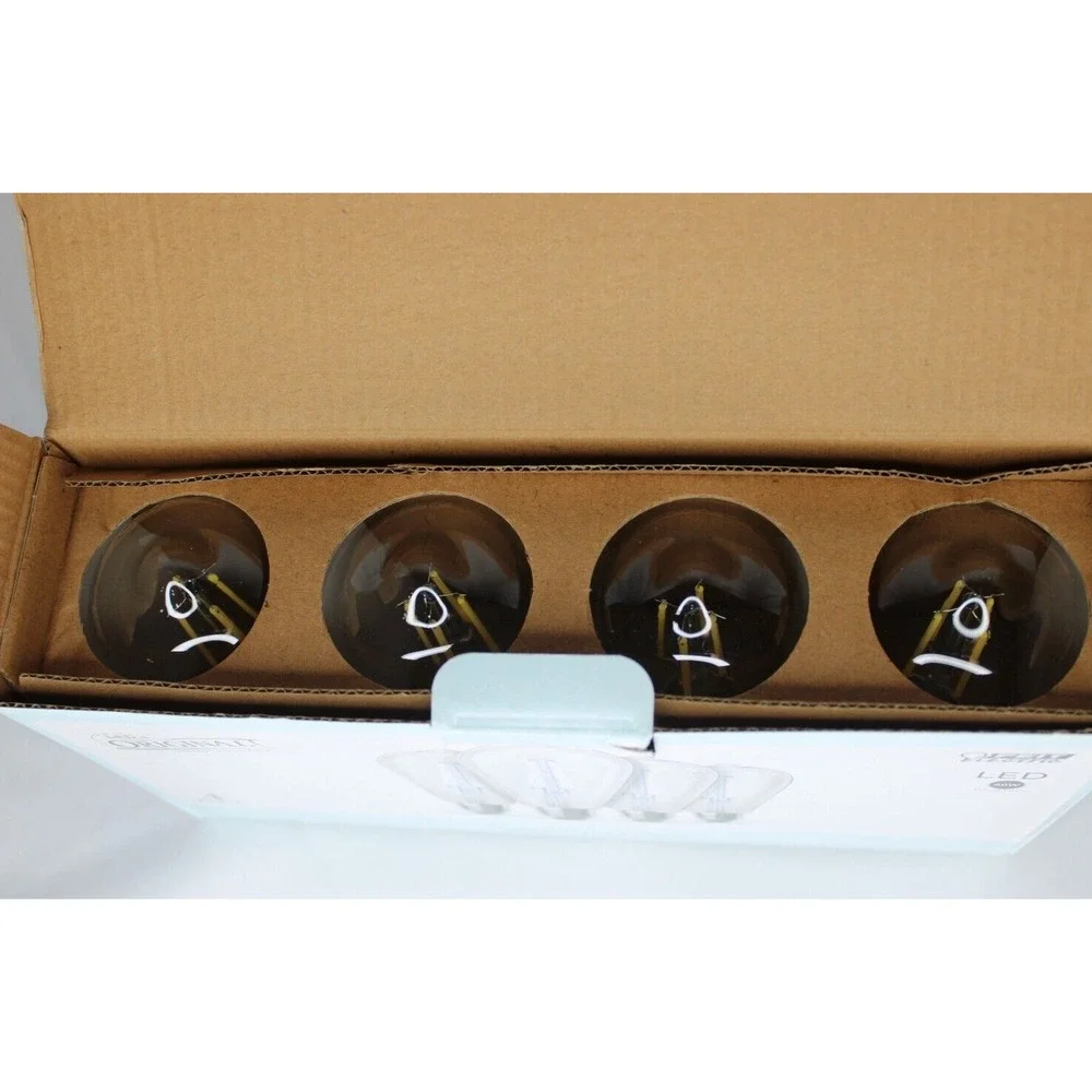 LED Original Thomas Edison Vintage Style Bulbs 4 pack - 7 Watts - 800 Lumens - Picture 5 of 6